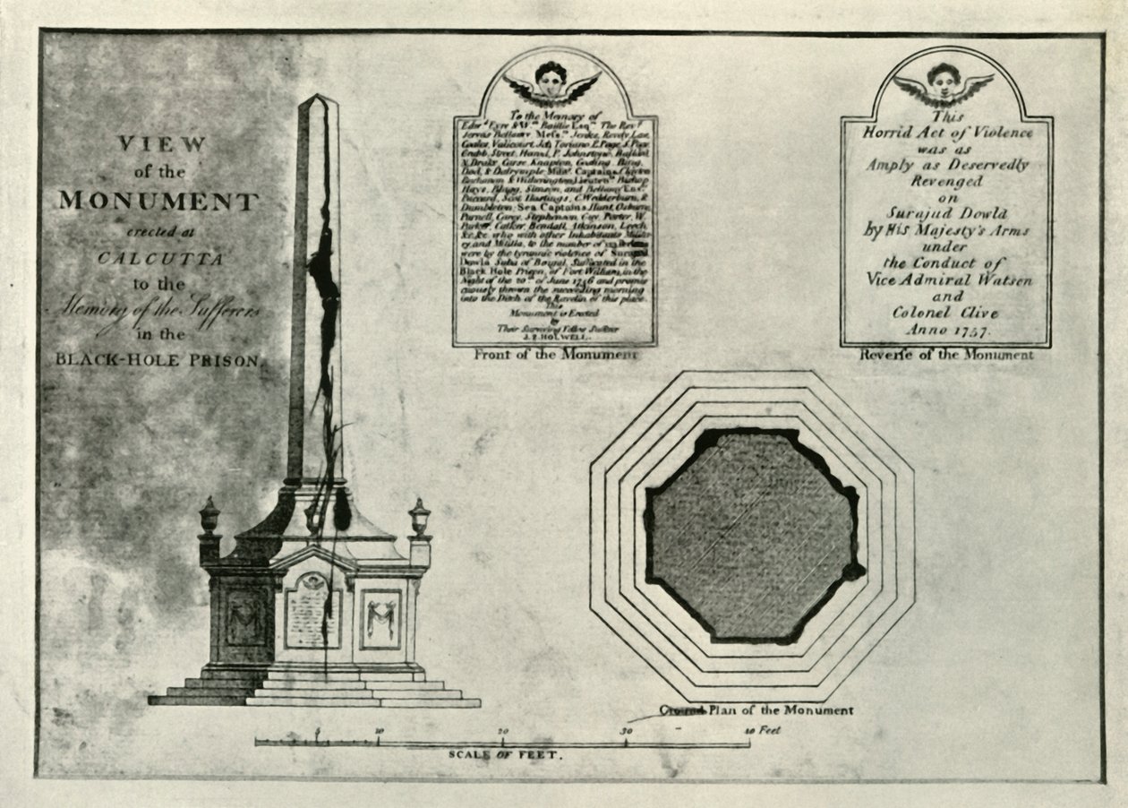 Holwellin muistomerkki, 1820, 1925. tekijältä Unbekannt