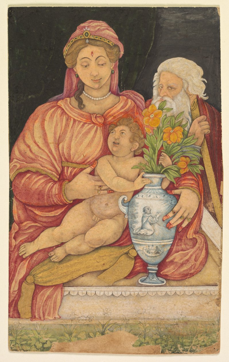 Pyhä perhe, n. 1620-luku. tekijältä Unbekannt