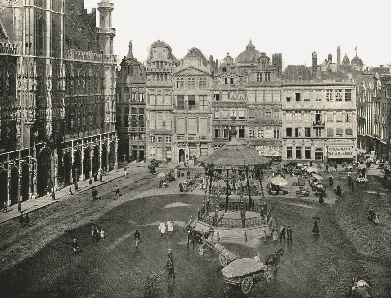 Hotel de Ville, Bryssel, Belgia, 1895. tekijältä Unbekannt