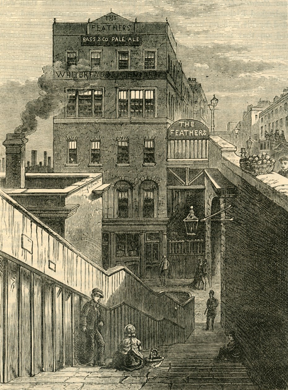 Talot Waterloo Bridge Roadilla, vuonna 1878. tekijältä Unbekannt