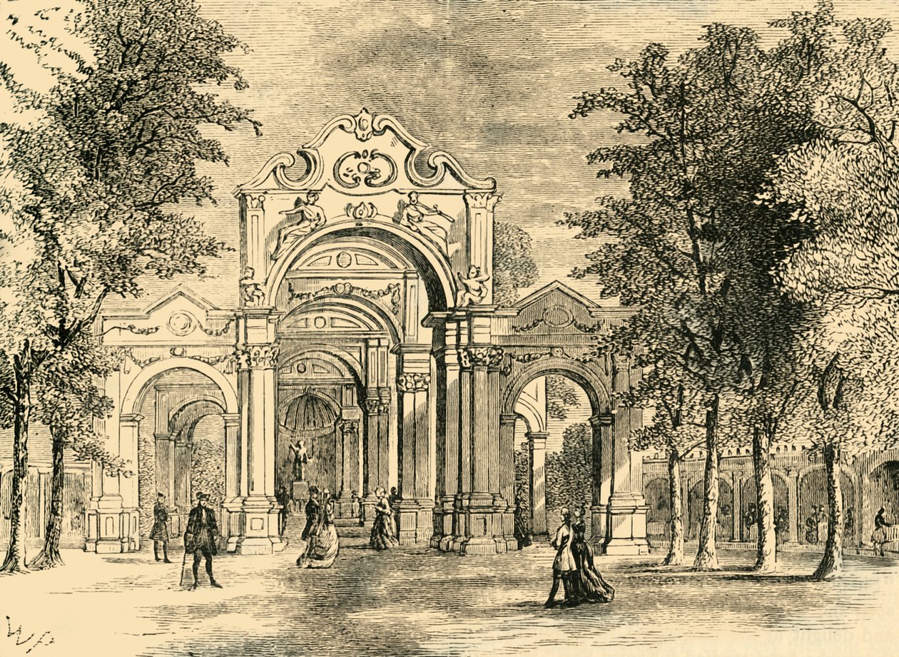 Italian Walk, Vauxhall Gardens, 1878. tekijältä Unbekannt