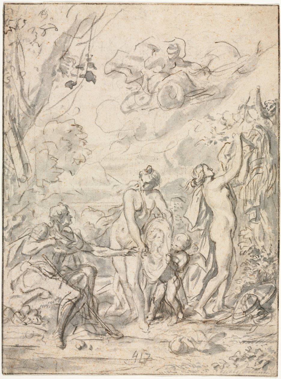Pariisin tuomio, n. 1740-1750. tekijältä Unbekannt
