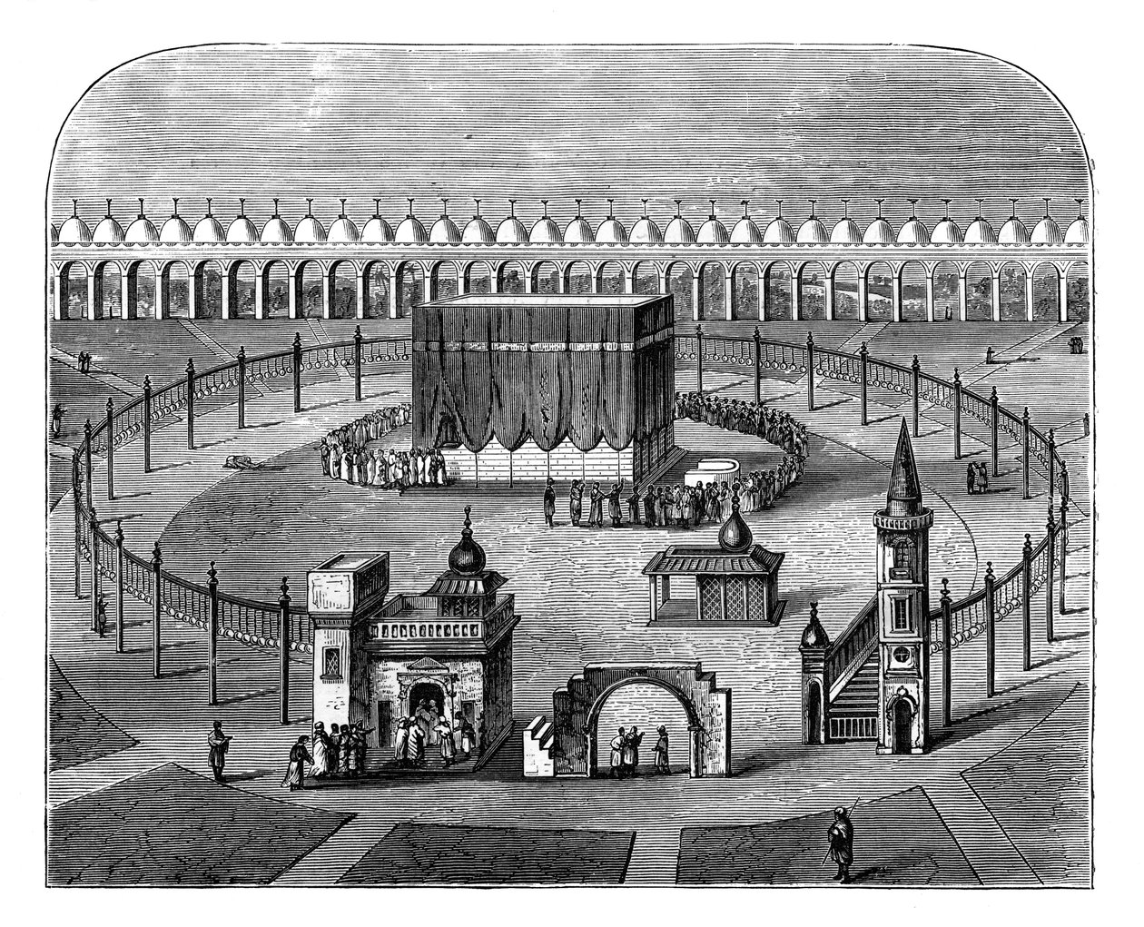 Kaaba, Mekka, Saudi-Arabia, 1890 tekijältä Unbekannt
