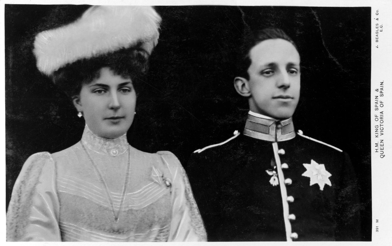 Espanjan kuningas ja kuningatar, 1900-1910 tekijältä Unbekannt