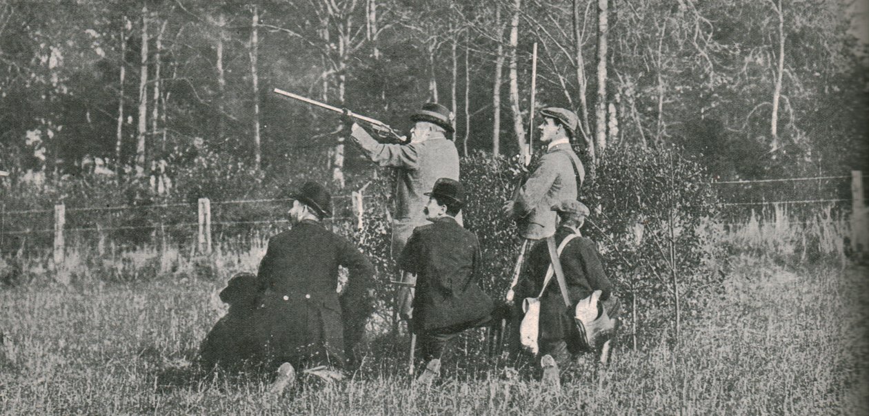 Kuningas ampui Sandringhamin suojelualueella, 1900-luku, 1910. tekijältä Unbekannt