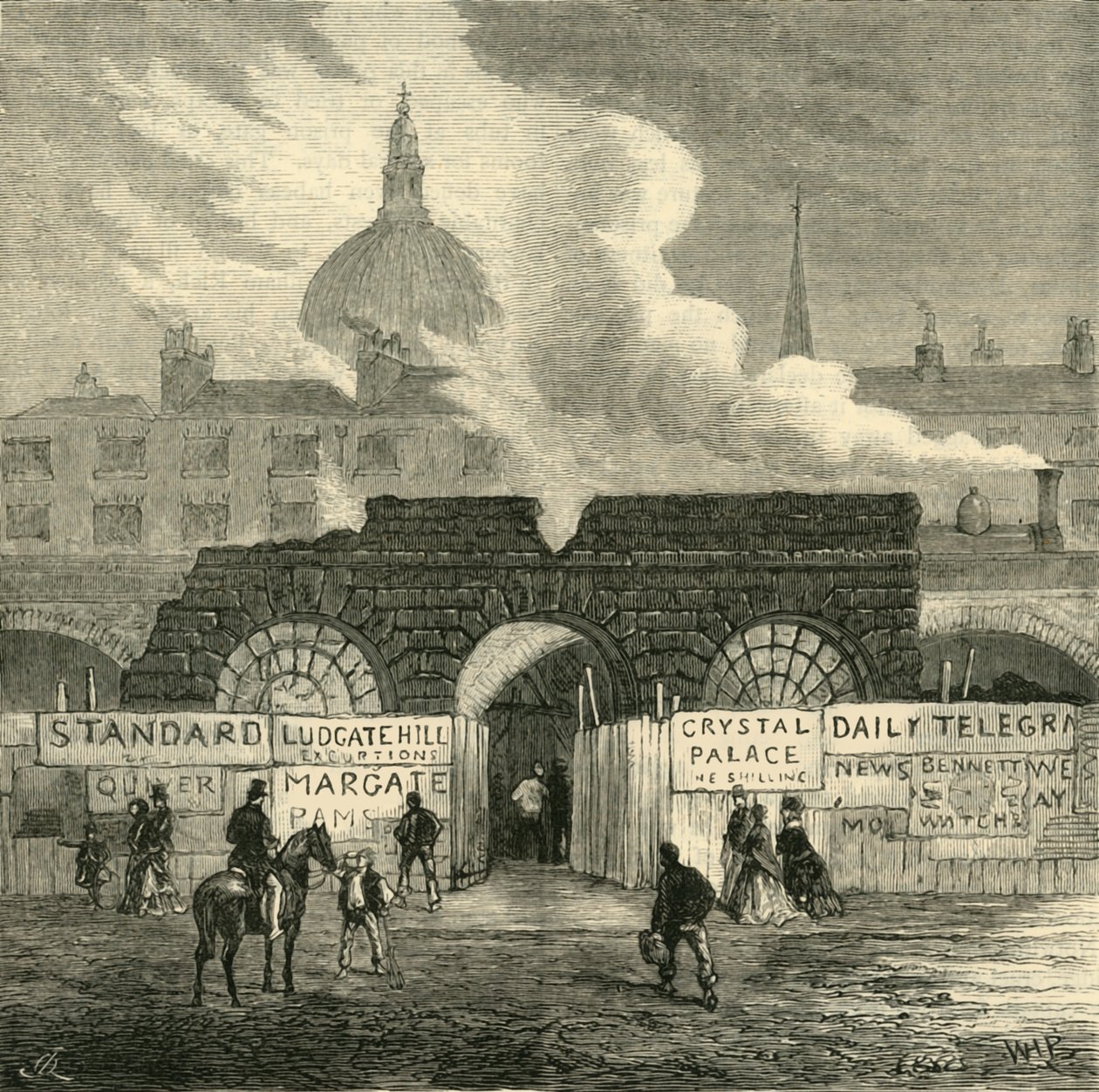 The Last Remains of the Fleet Prison, c1872. tekijältä Unbekannt