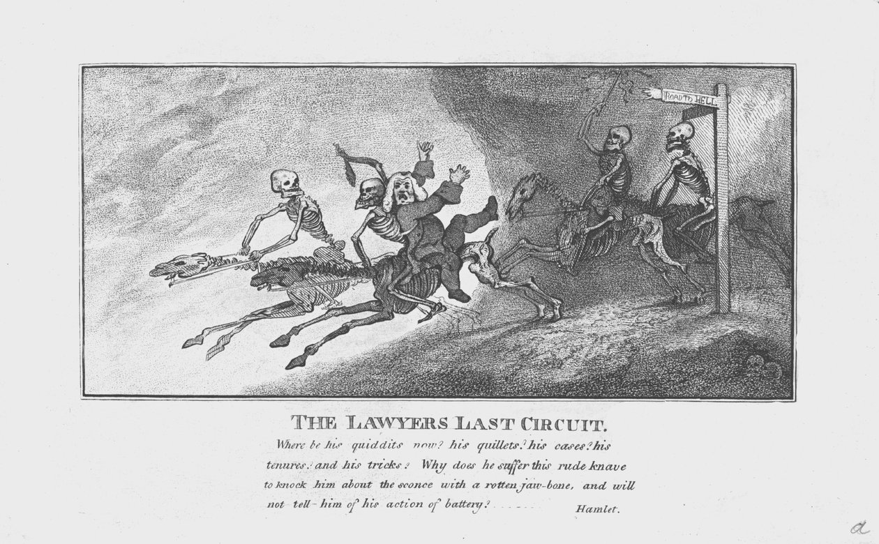 The Lawyers Last Circuit., c1800 tekijältä Unbekannt