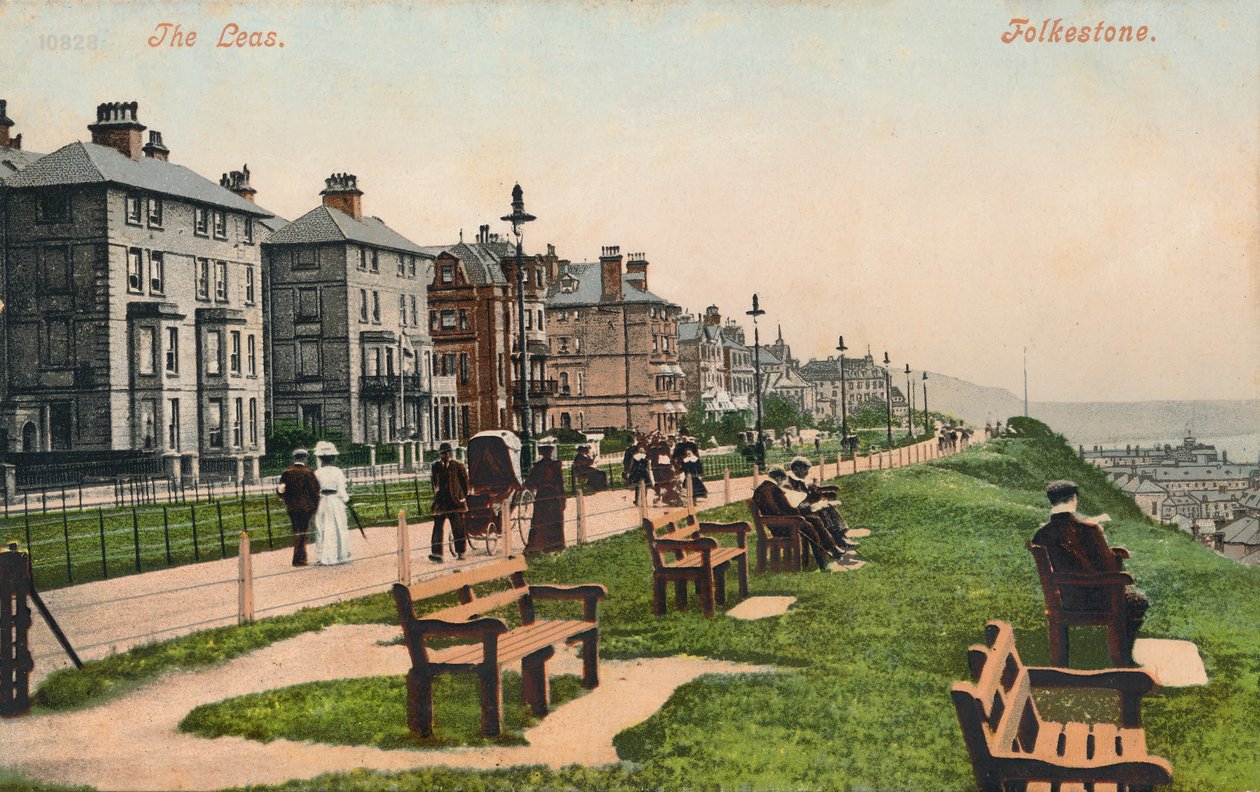 Leas. Folkestone, 1800-luvun loppu - 1900-luvun alku tekijältä Unbekannt