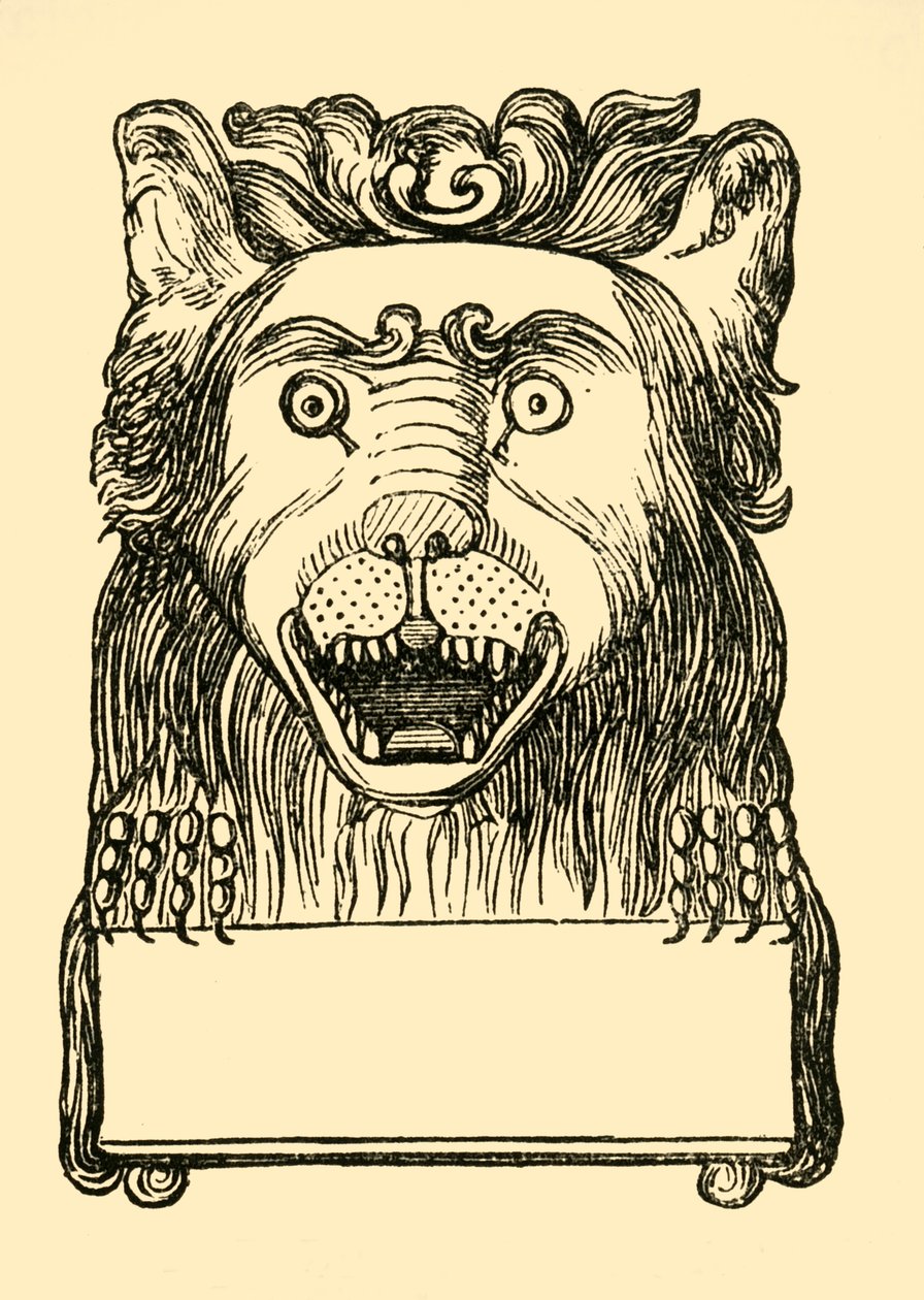 Lionit päät Buttonsissa, 1881. tekijältä Unbekannt