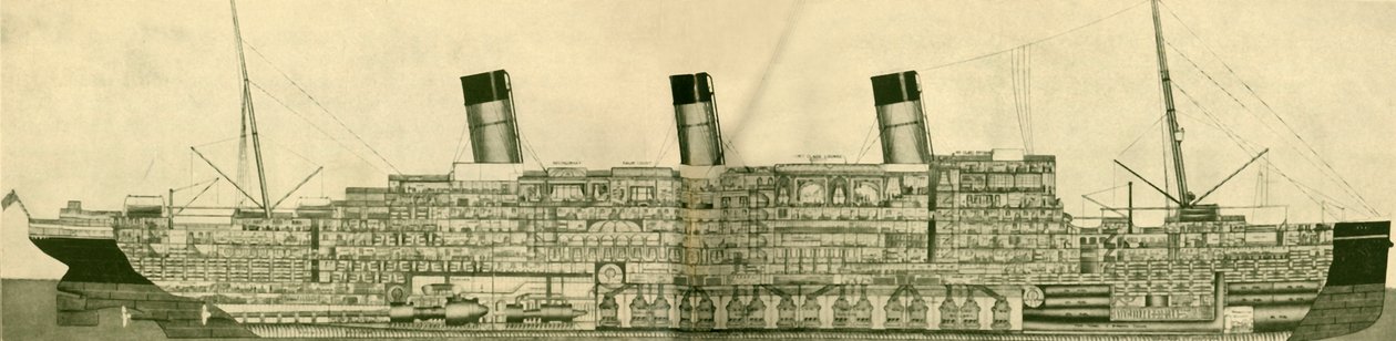 The Majestic 56 551 Tons Näytetään kohdassa, c1930. tekijältä Unbekannt