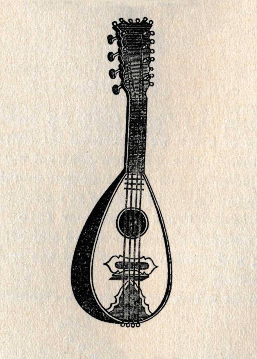 Mandoliini, 1895. tekijältä Unbekannt