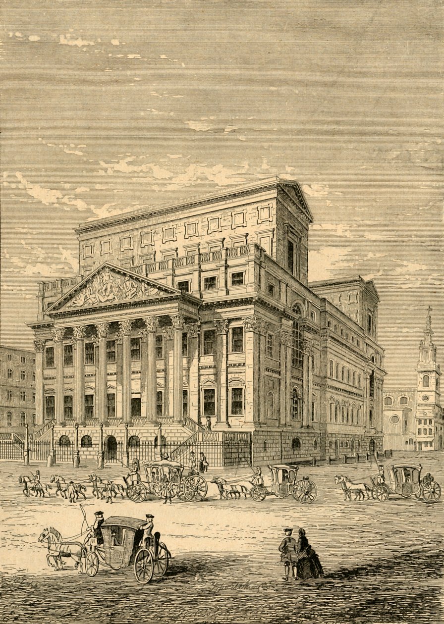 Mansion House vuonna 1750, 1897. tekijältä Unbekannt