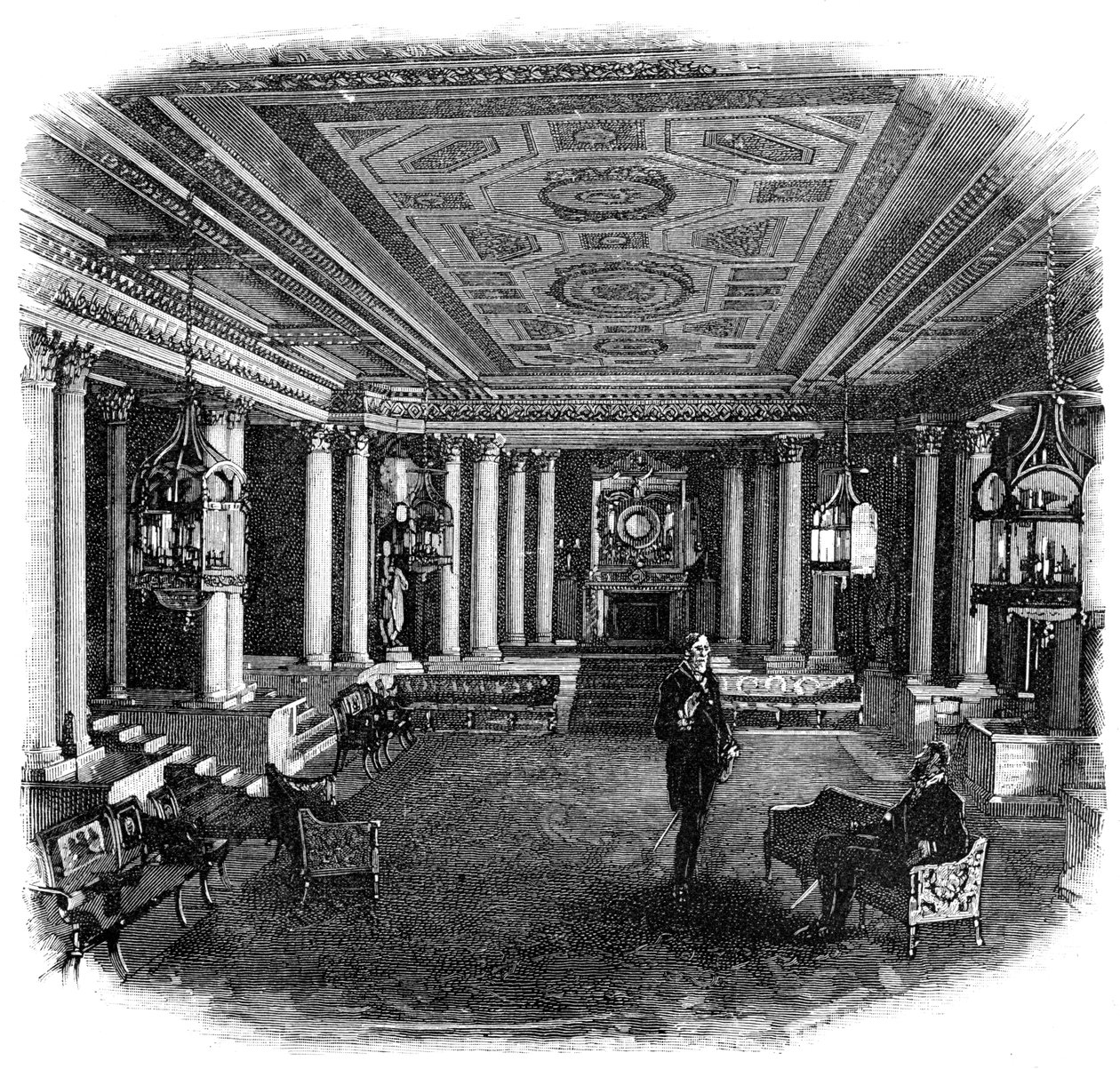 Marble Hall, Buckinghamin palatsi, 1900 tekijältä Unbekannt