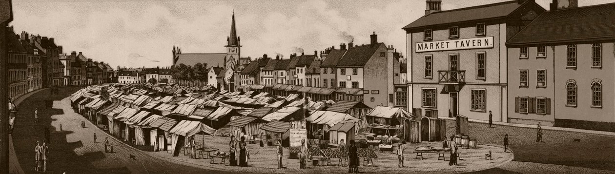 Markkinapaikka, c1880. tekijältä Unbekannt