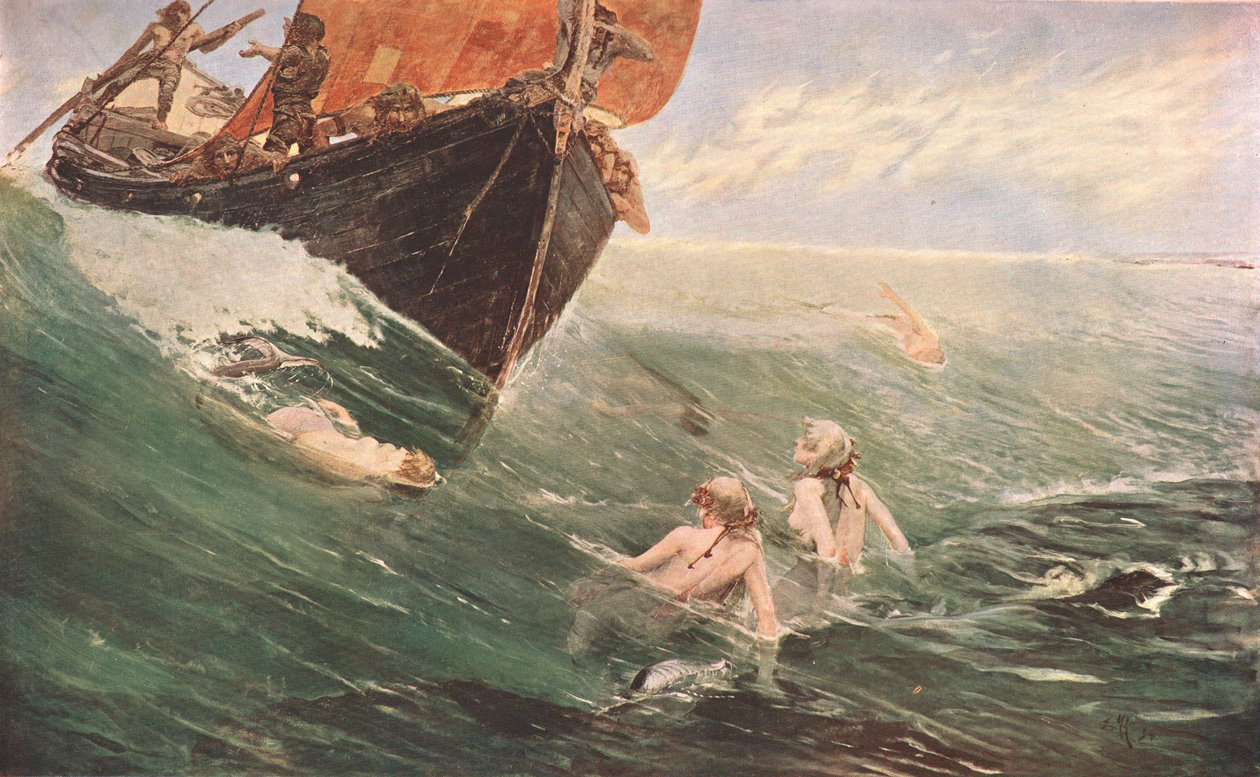 The Mermaids Rock, 1894, c1902. tekijältä Unbekannt