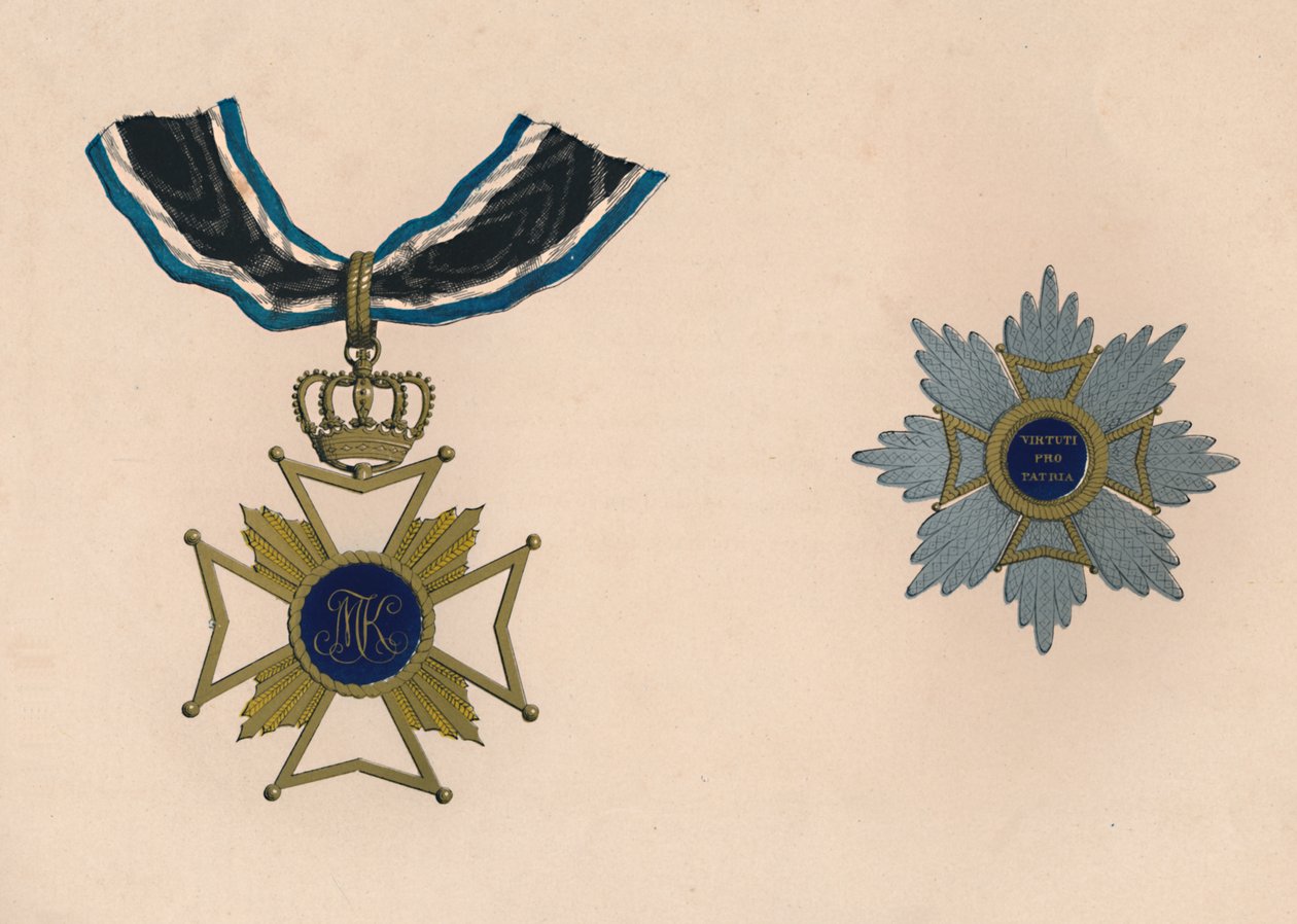 Max Josephin sotilasritarikunta, 1800-luku tekijältä Unbekannt