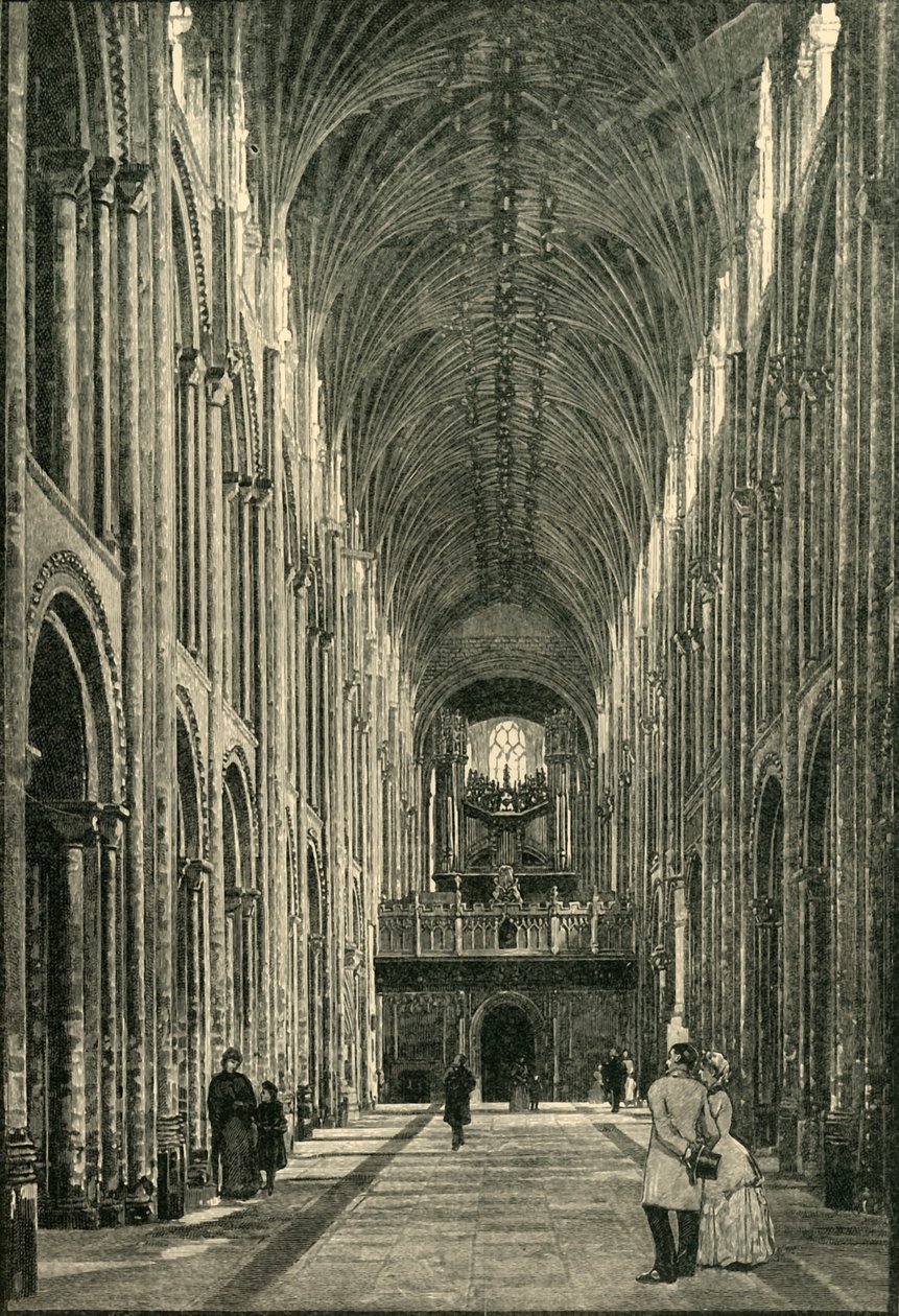 Nave, Norwichin katedraali, 1898. tekijältä Unbekannt