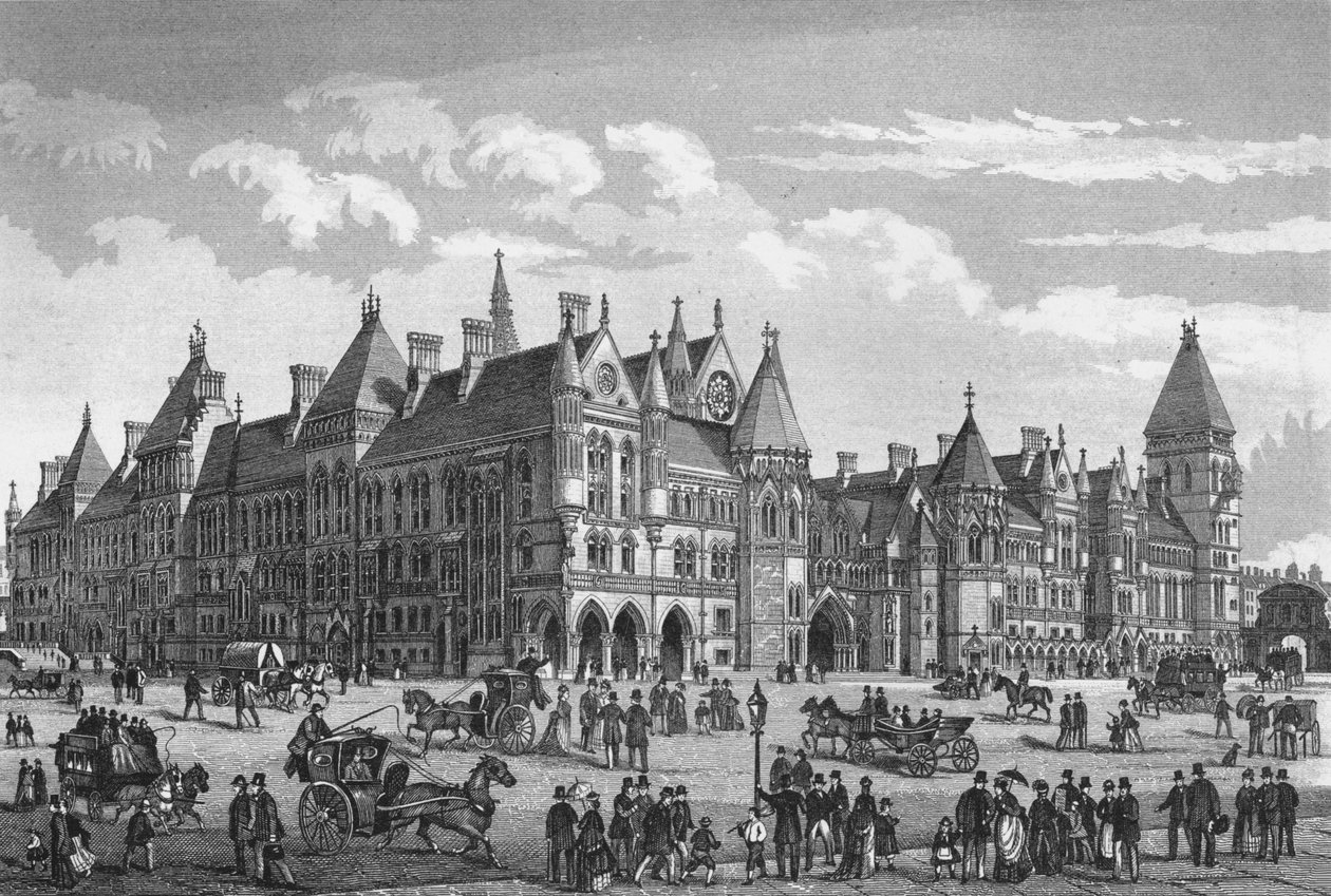 New Law Courts, Westminster, Lontoo, n. 1878 1878 tekijältä Unbekannt