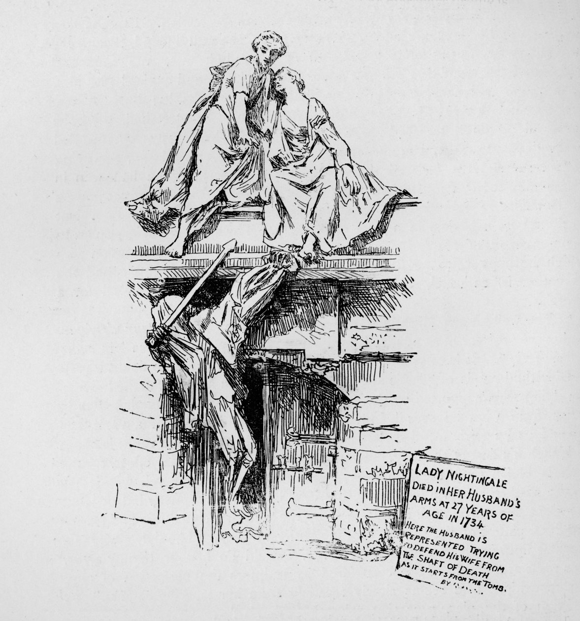 Satakielimonumentti, 1890. tekijältä Unbekannt