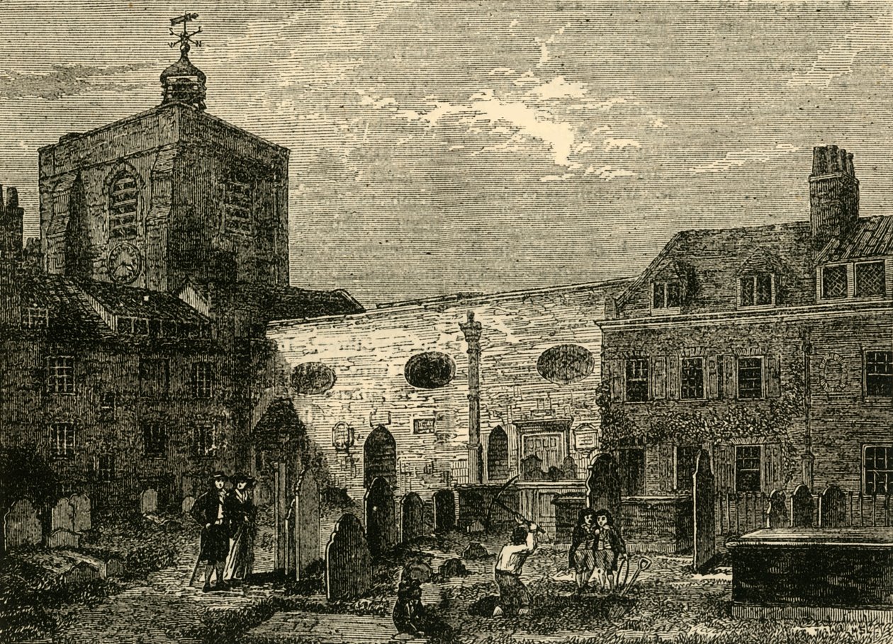 Pyhän Jaakon vanha kirkko, Clerkenwell, 1872. tekijältä Unbekannt