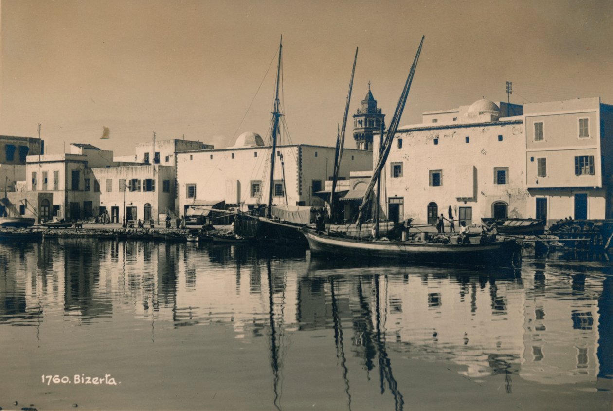 Bizertan vanha satama, Tunisia, 1936 tekijältä Unbekannt