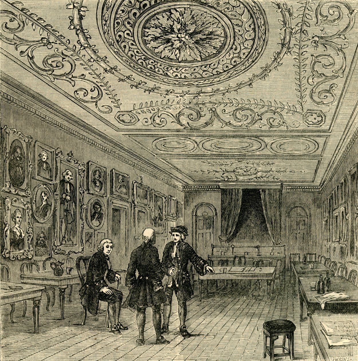 Vanha huone Evanssissa, 1881. tekijältä Unbekannt