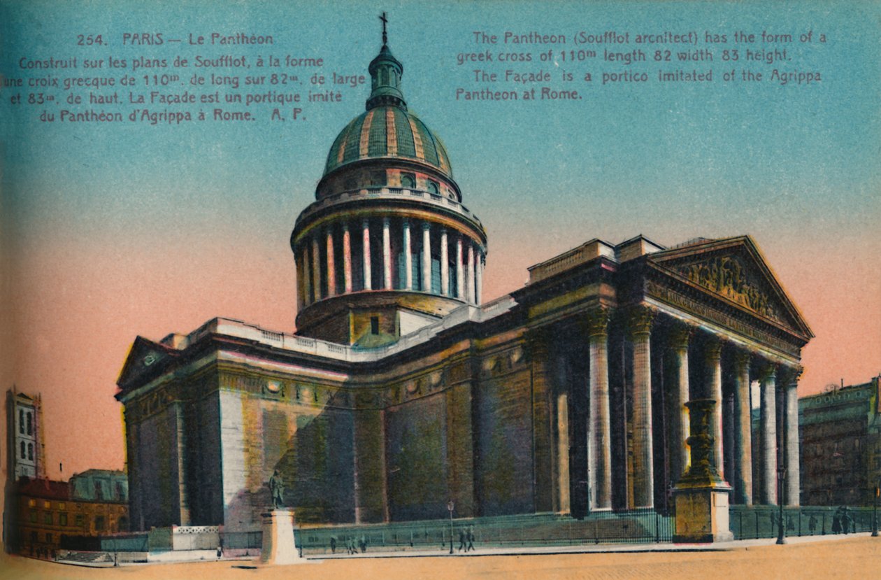 Pantheon, Pariisi, 1920 tekijältä Unbekannt
