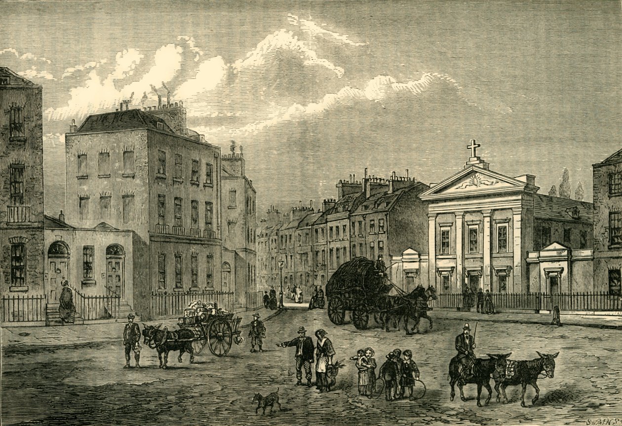 Monikulmio, Somers Town, vuonna 1850, n. 1876. tekijältä Unbekannt