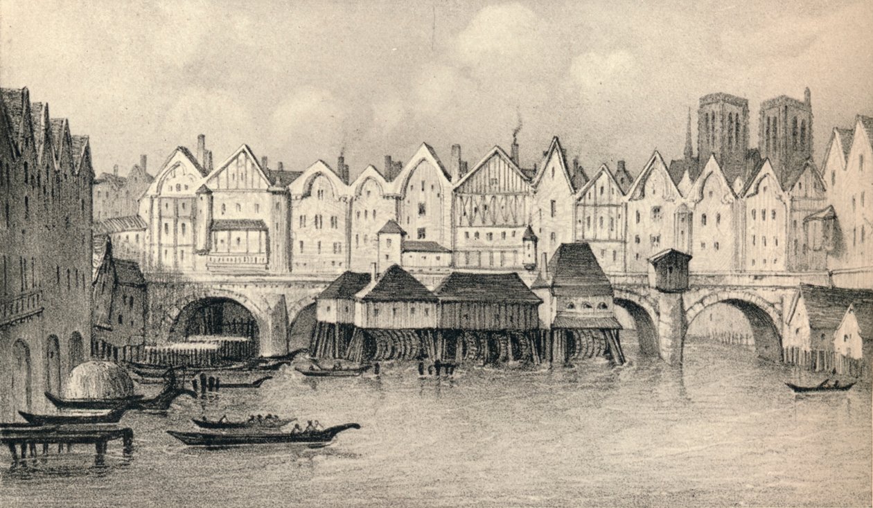 Pont Notre-Dame vuonna 1560, 1915. tekijältä Unbekannt