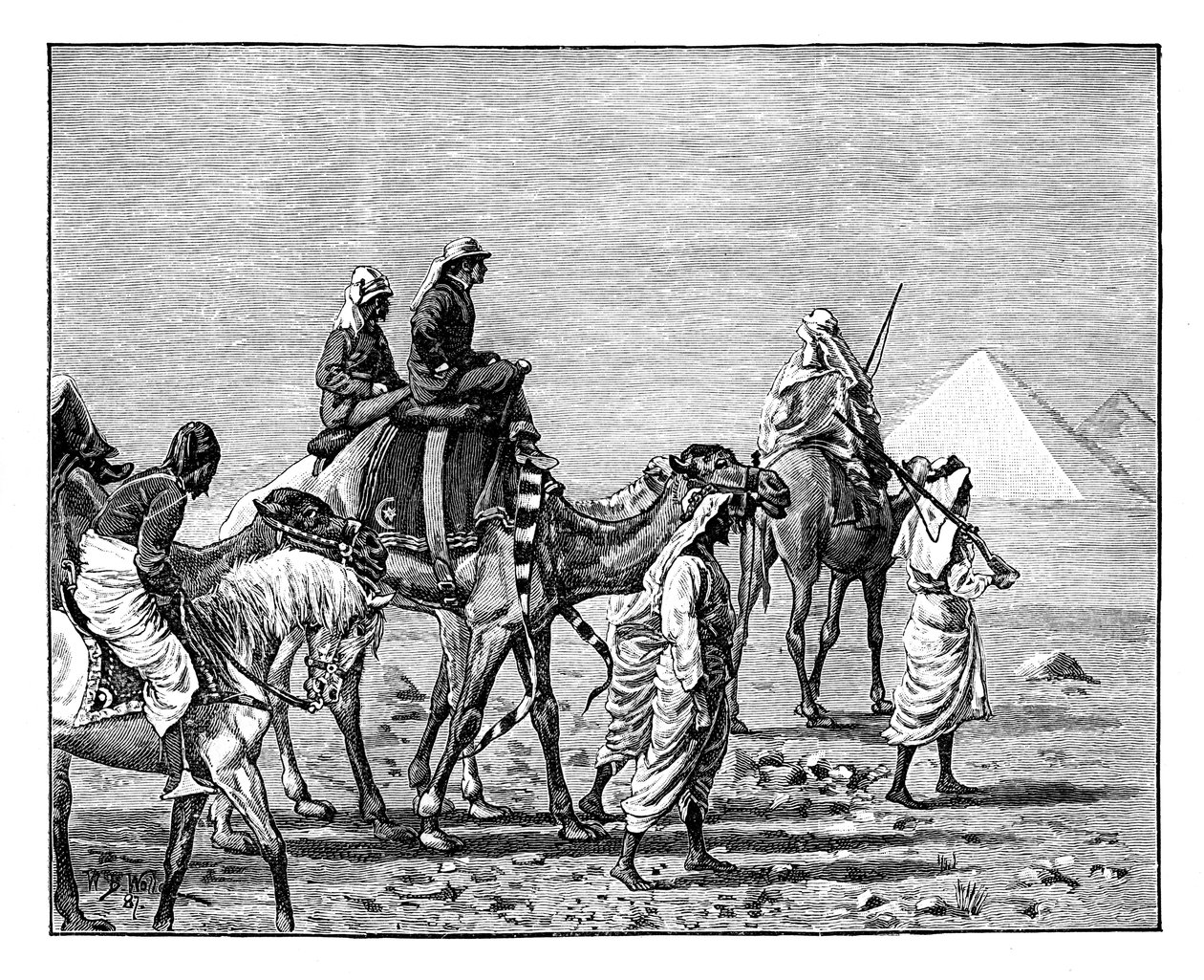Walesin prinssi pyramideissa, c1861 tekijältä Unbekannt