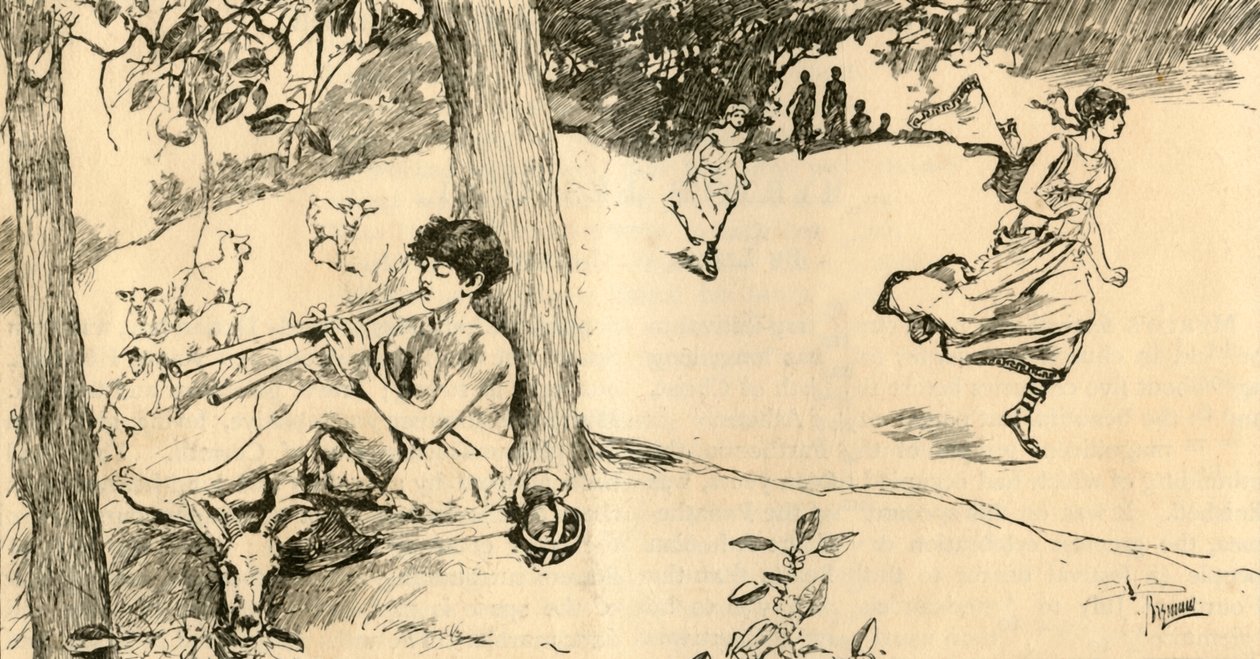The Race of the Spartan Girls, 1881. tekijältä Unbekannt