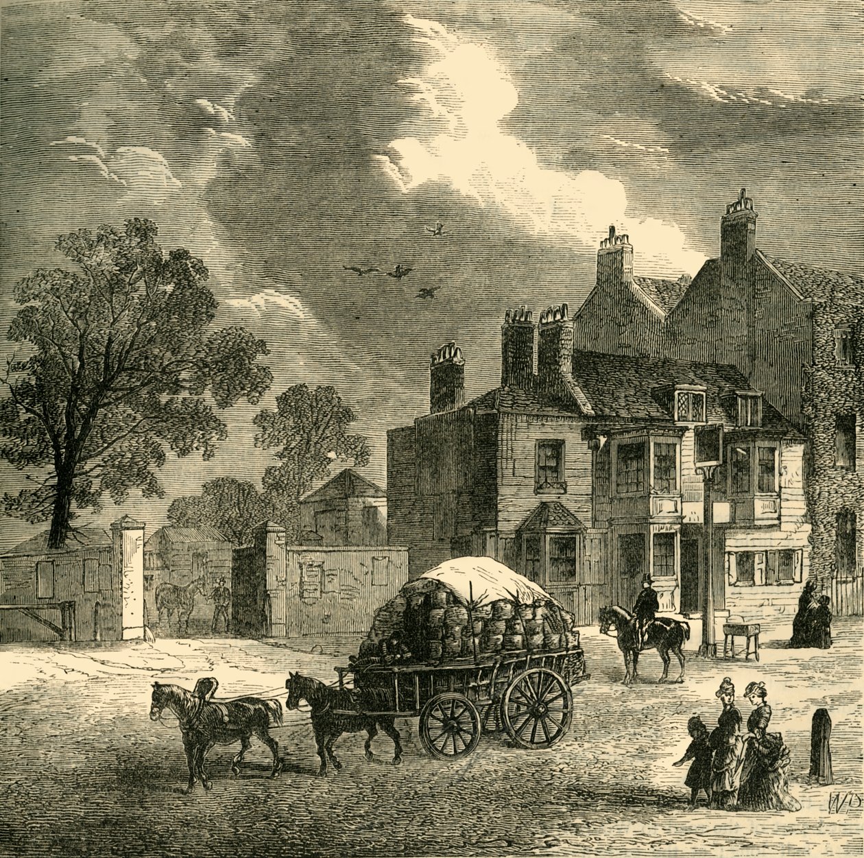 The Red Cow Inn, Hammersmith, 1878. tekijältä Unbekannt