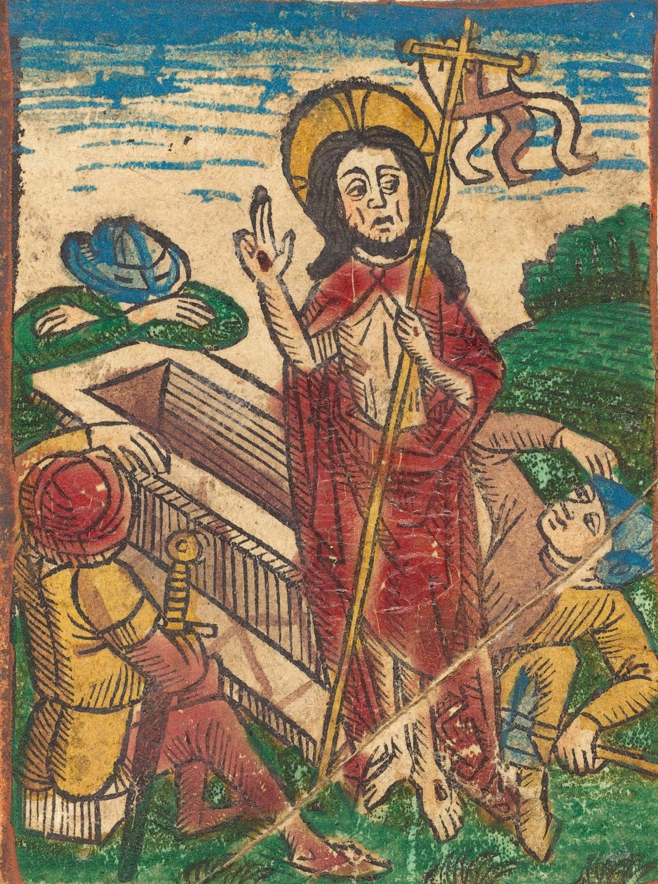 Ylösnousemus, c. 1490. tekijältä Unbekannt