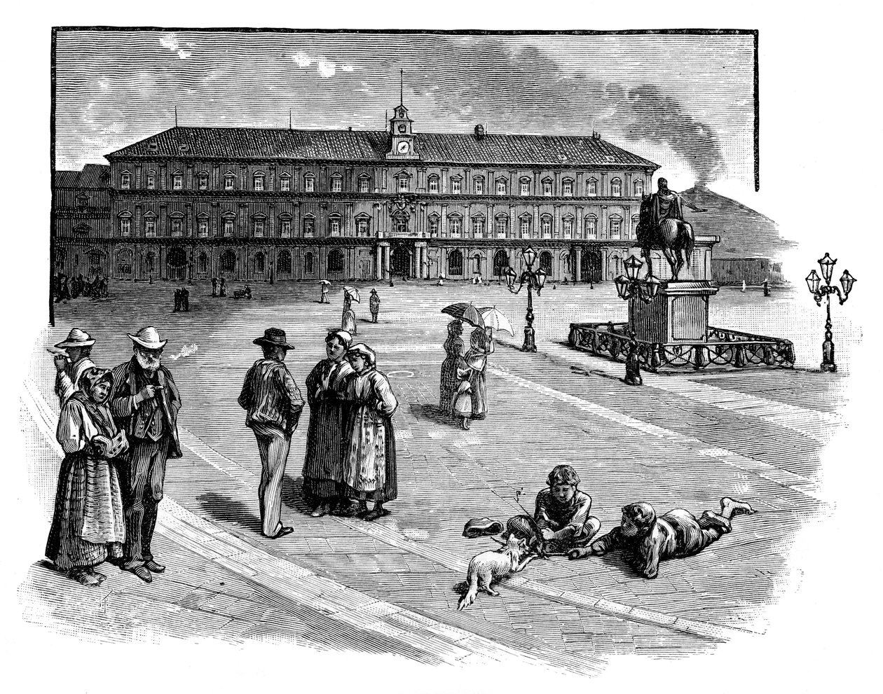 Kuninkaallinen palatsi, Napoli, Italia, 1888 tekijältä Unbekannt