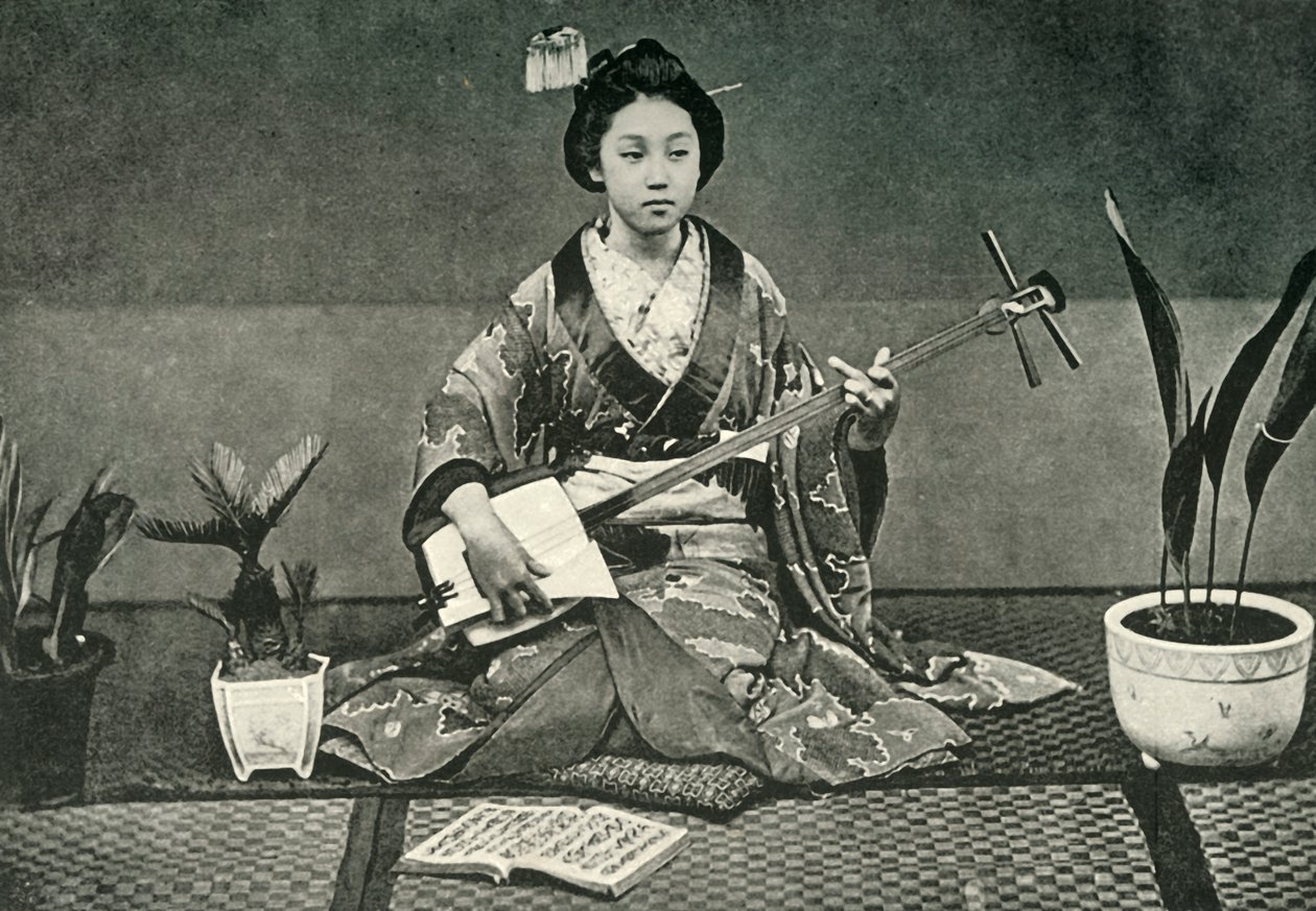"The Samisen", 1891. tekijältä Unbekannt