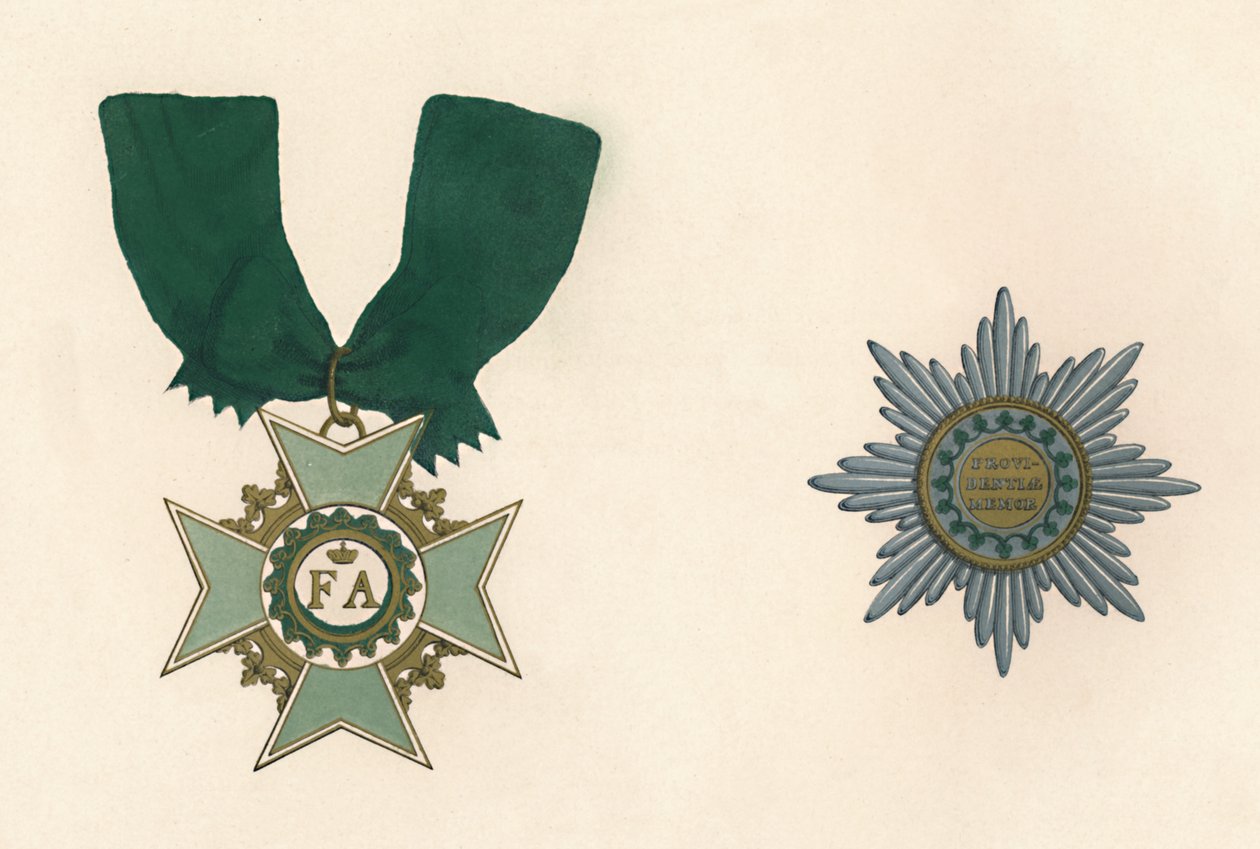 Saksin kruunun ritarikunta, 1800-luku tekijältä Unbekannt