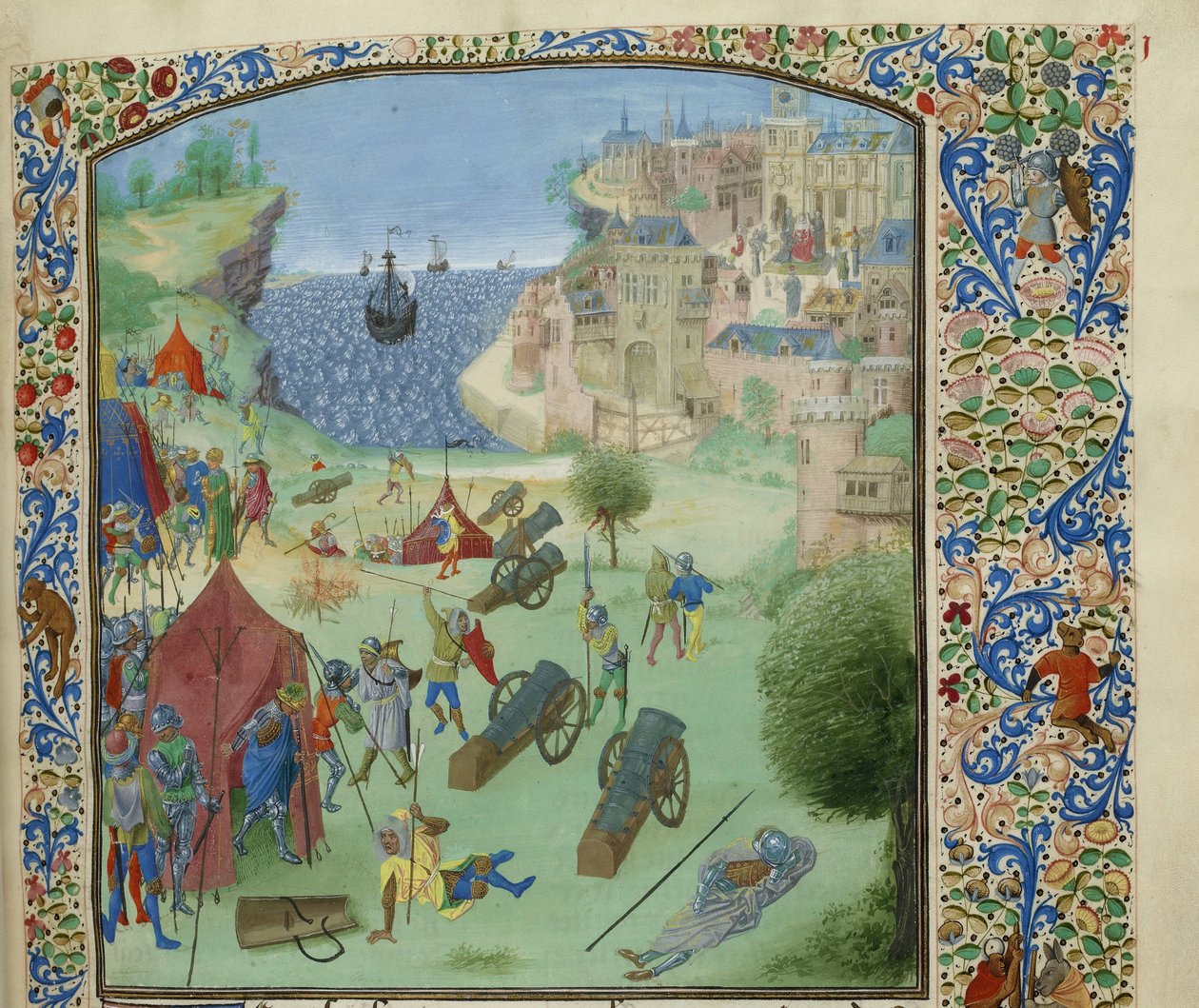 Lissabonin piiritys, 1384, noin 1470-1475. tekijältä Unbekannt
