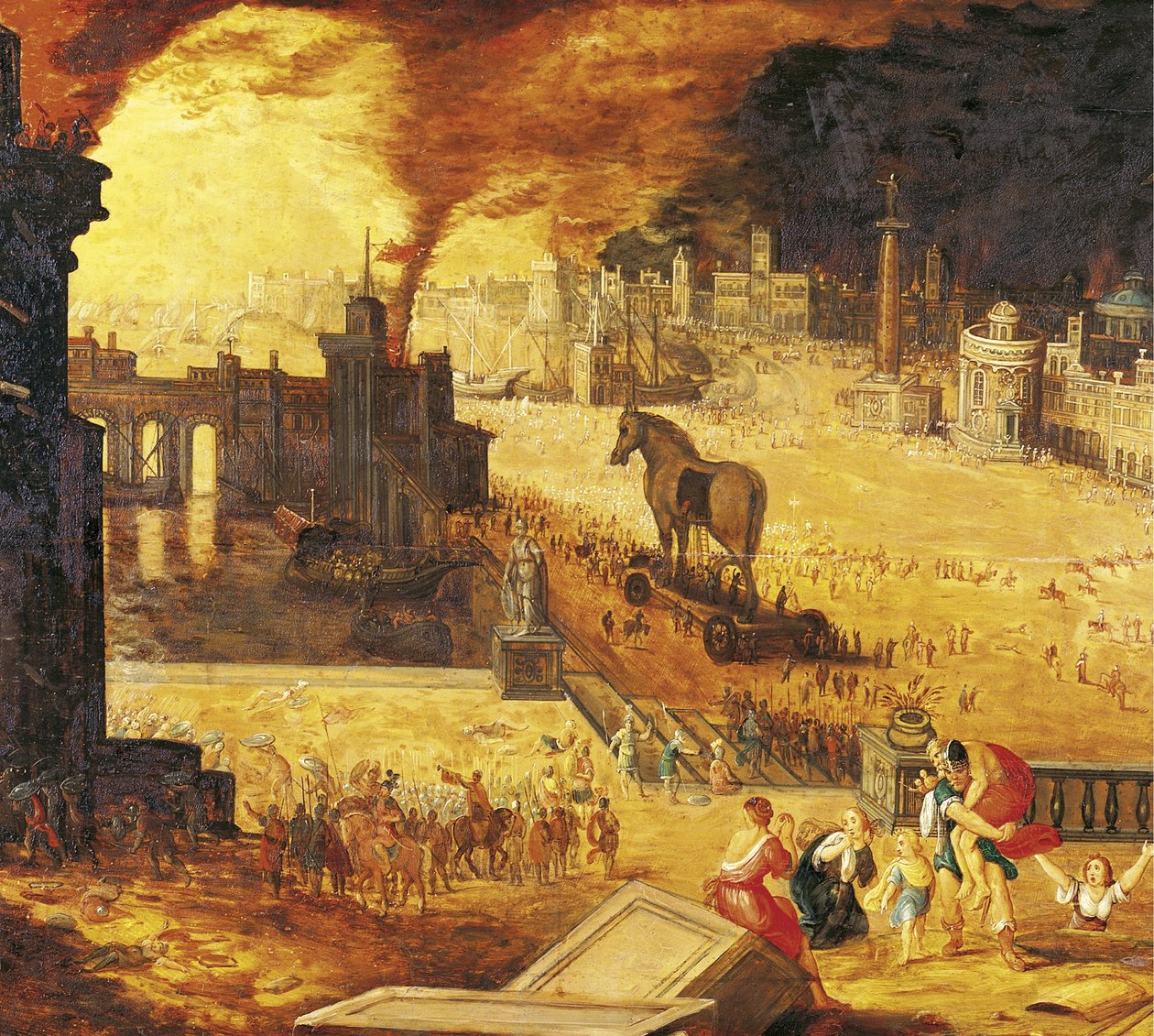 Troijan piiritys, 1600-luku tekijältä Unbekannt