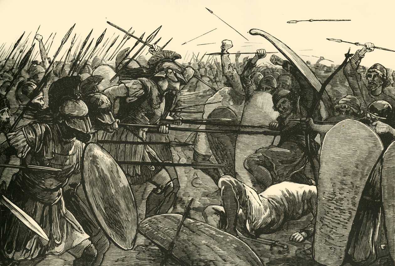 Spartalaiset Plataeassa, 1890. tekijältä Unbekannt
