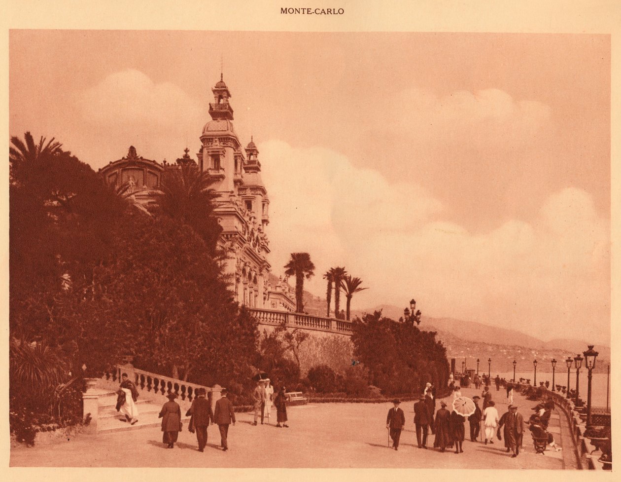 Terassit ja kasino, Monte Carlo, 1930. tekijältä Unbekannt