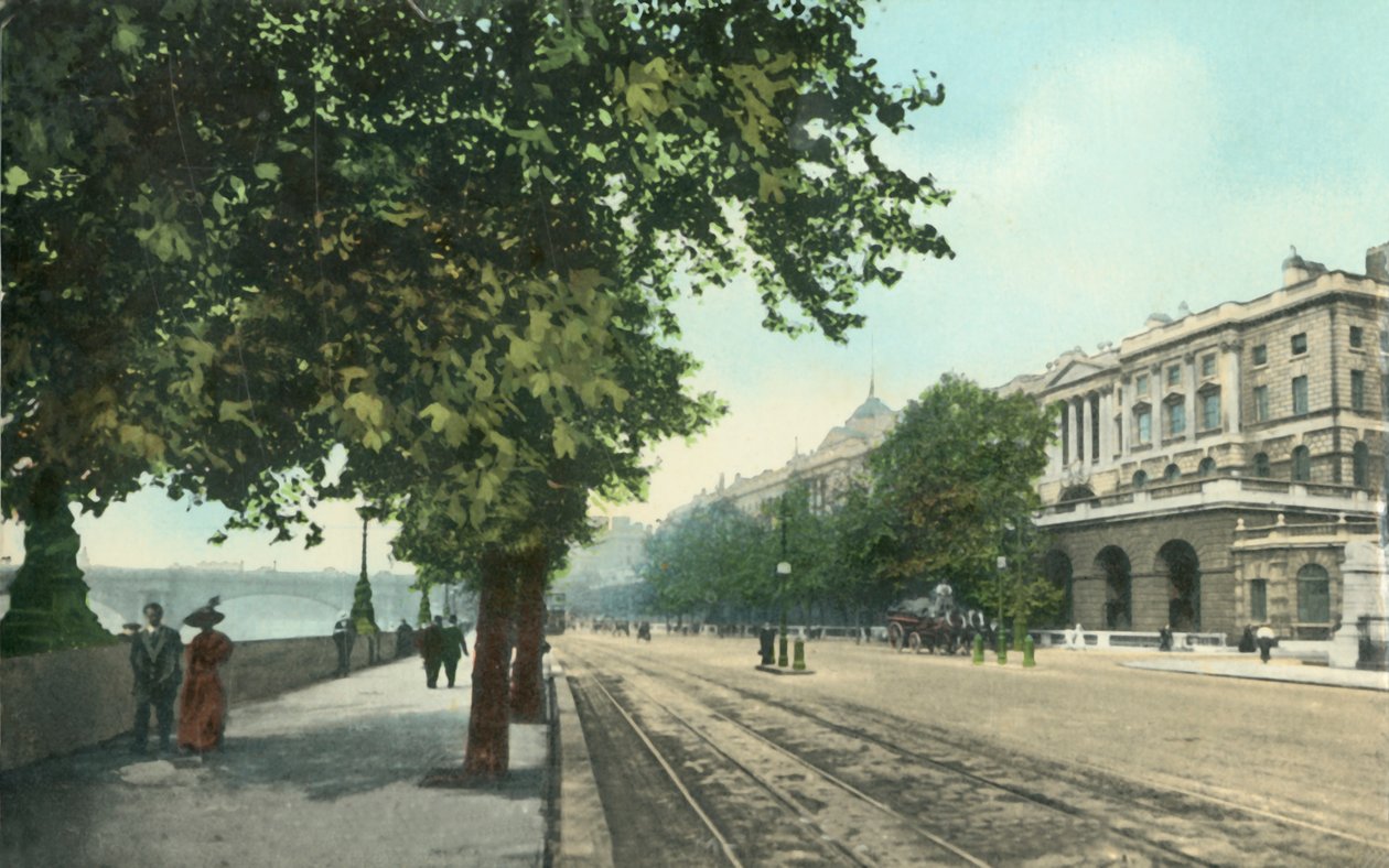 Thames Embankment ja Somerset House, Lontoo, vuodelta 1915. tekijältä Unbekannt