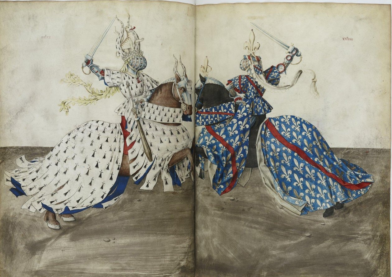 René dAnjoun turnauskirja, noin 1447 tekijältä Unbekannt
