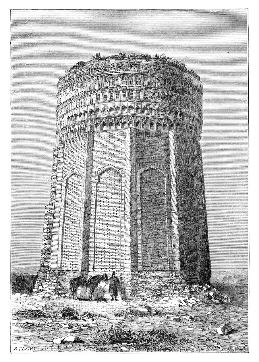 Meimandanin torni, Persia Iran, 1895 tekijältä Unbekannt