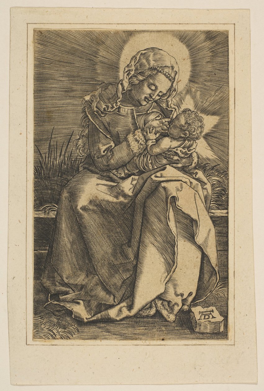 The Virgin Nursing the Christ Child, copy.n.d. tekijältä Unbekannt