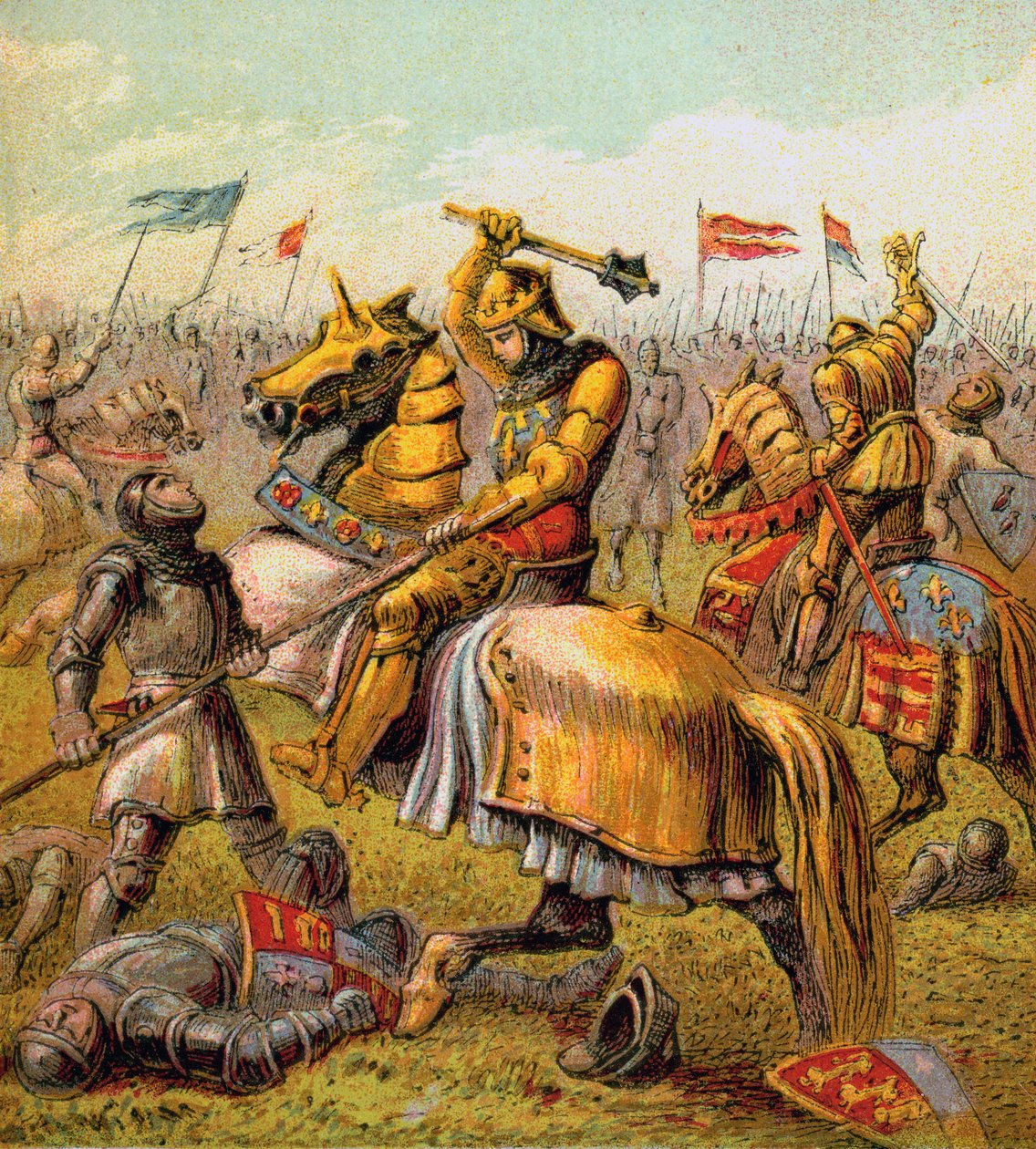 Ruusujen sota, 1455-1485, c1850 tekijältä Unbekannt