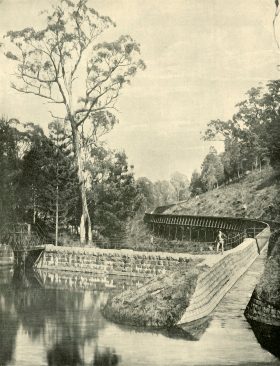 The Weir and Fluming, Kirks Reservoir, 1901. tekijältä Unbekannt