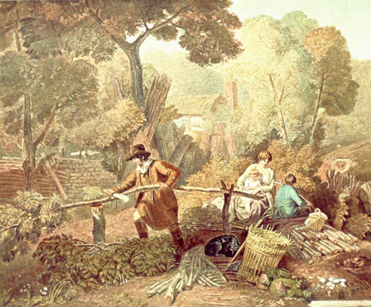 Puunhakkaaja, 1812, c1900. tekijältä Unbekannt