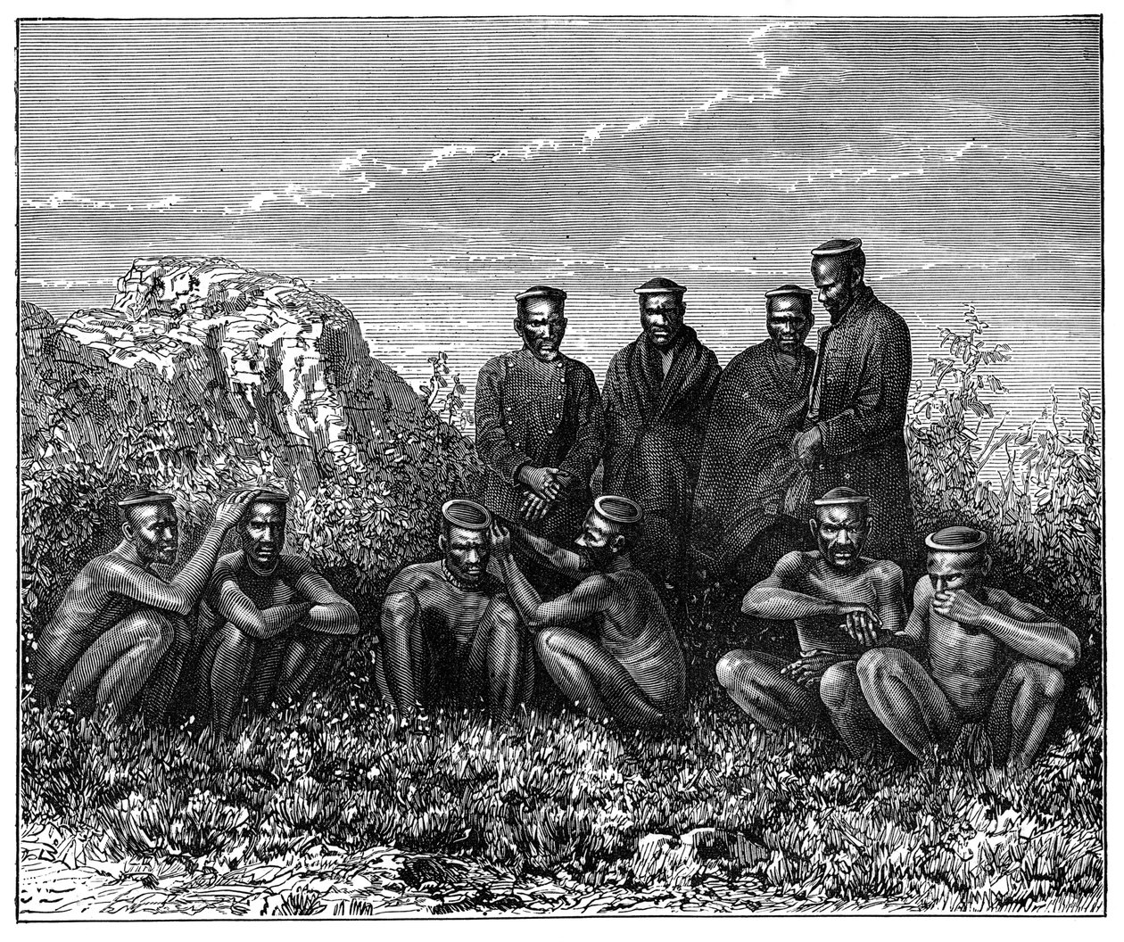 Zulu, Etelä-Afrikka, 1890 tekijältä Unbekannt