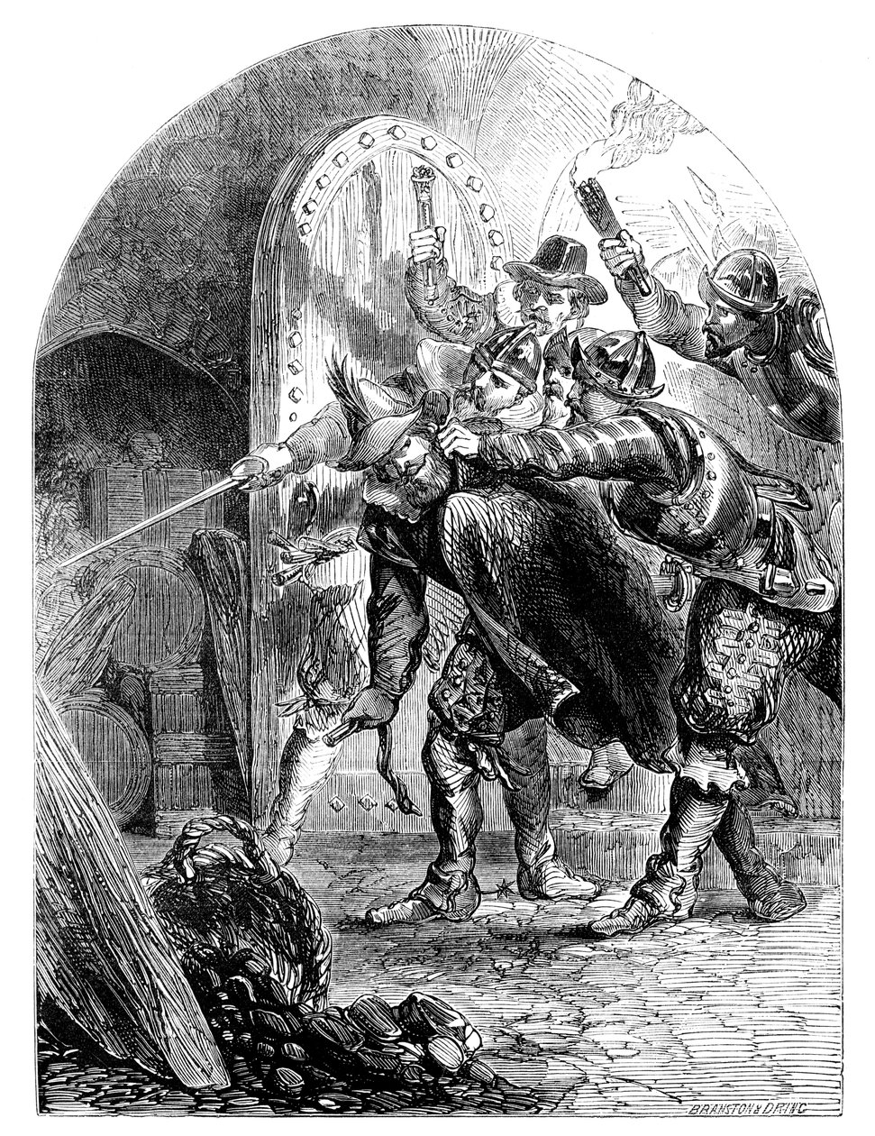 Guy Fawkesin pidätys 1570-1606, c1902 tekijältä Unbekannt