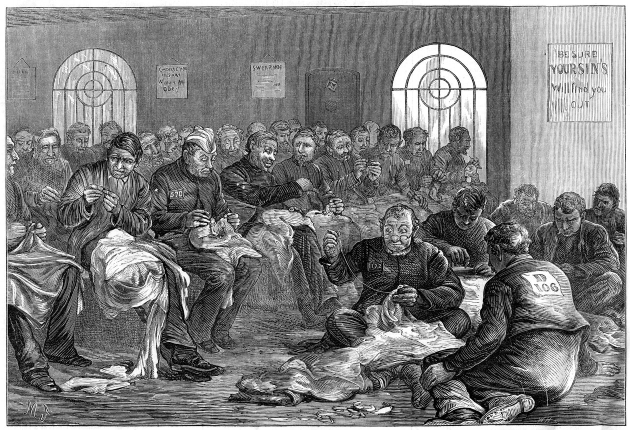 Neulahuone, Clerkenwellin vankila, Lontoo, 1874 tekijältä Unbekannt